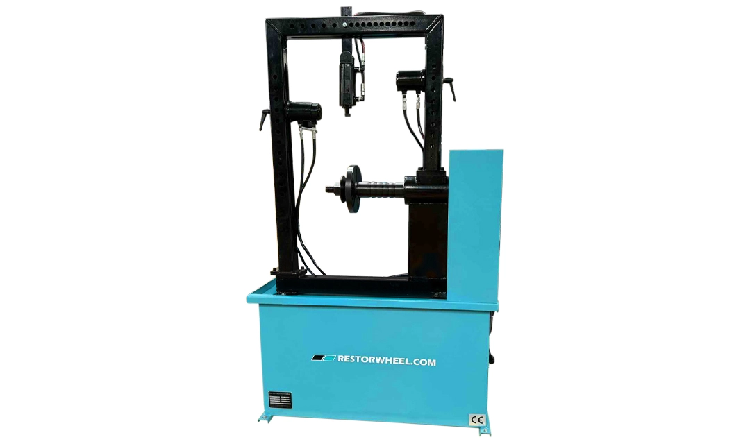 Redresseuse de jante professionnelle RJ-31 - vue arrière de la machine à redresser