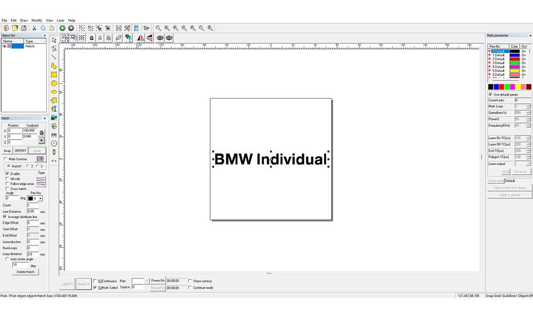 Logiciel de la graveuse laser GL-30
